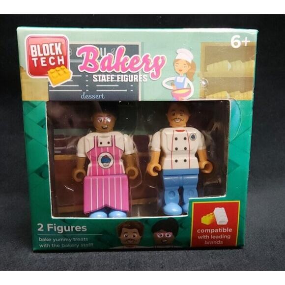 Block Tech Figures New Sealed Lot of 4 Set Box Packs Mini Figurines Sports/Fire - Picture 2 of 5